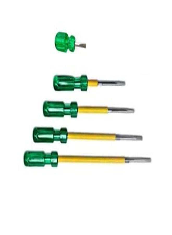 PALIWAL CREATION 2-in-1 Magnetic Screw Drivers with Long Handle & hardern tips Screwdriver Set (2", 4", 6", 8" & 10") (Pack of 5) - Image 2